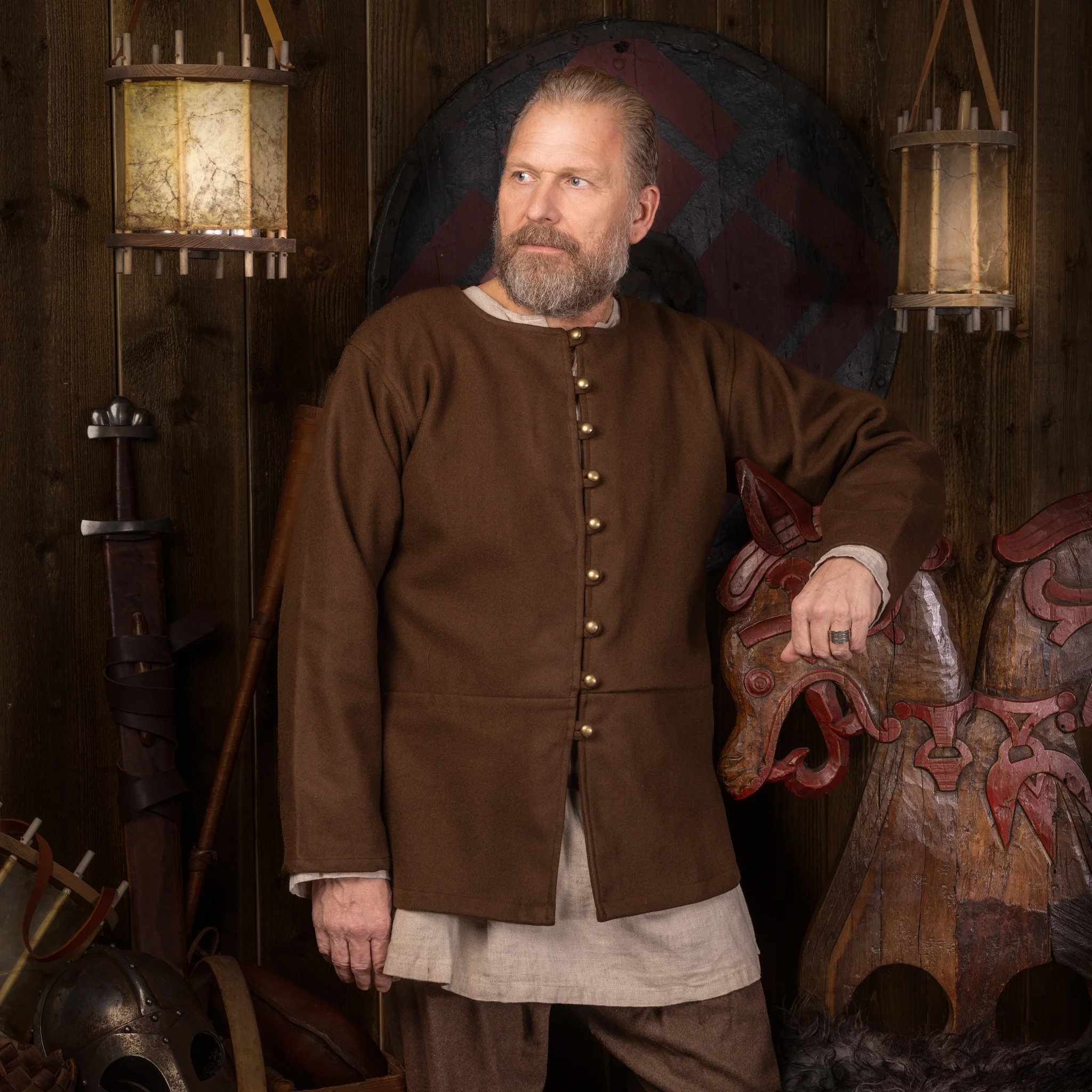 Viking Loden Jacket, Brown - Image 3
