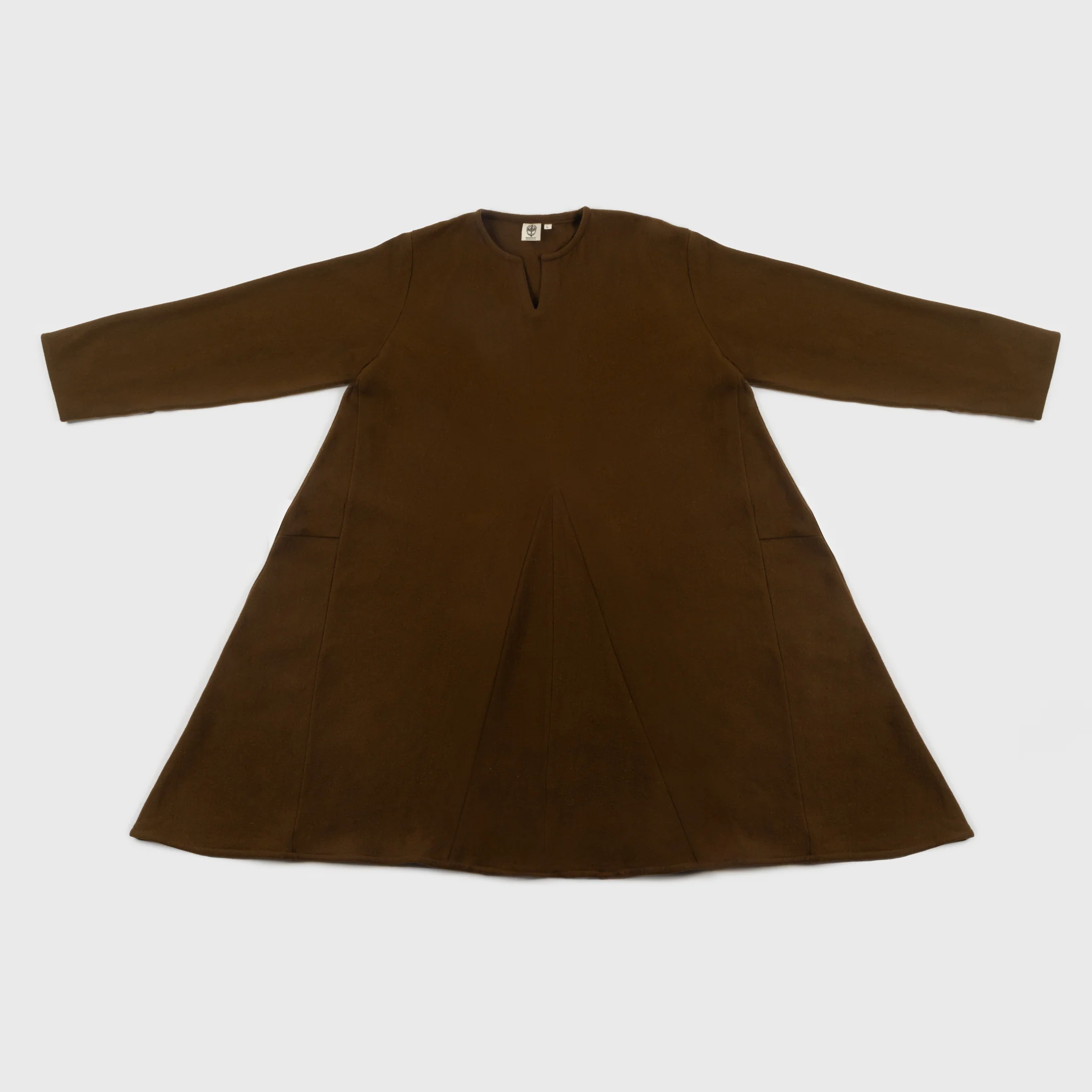 Viking Wool Tunic, Moselund, Brown - Image 2