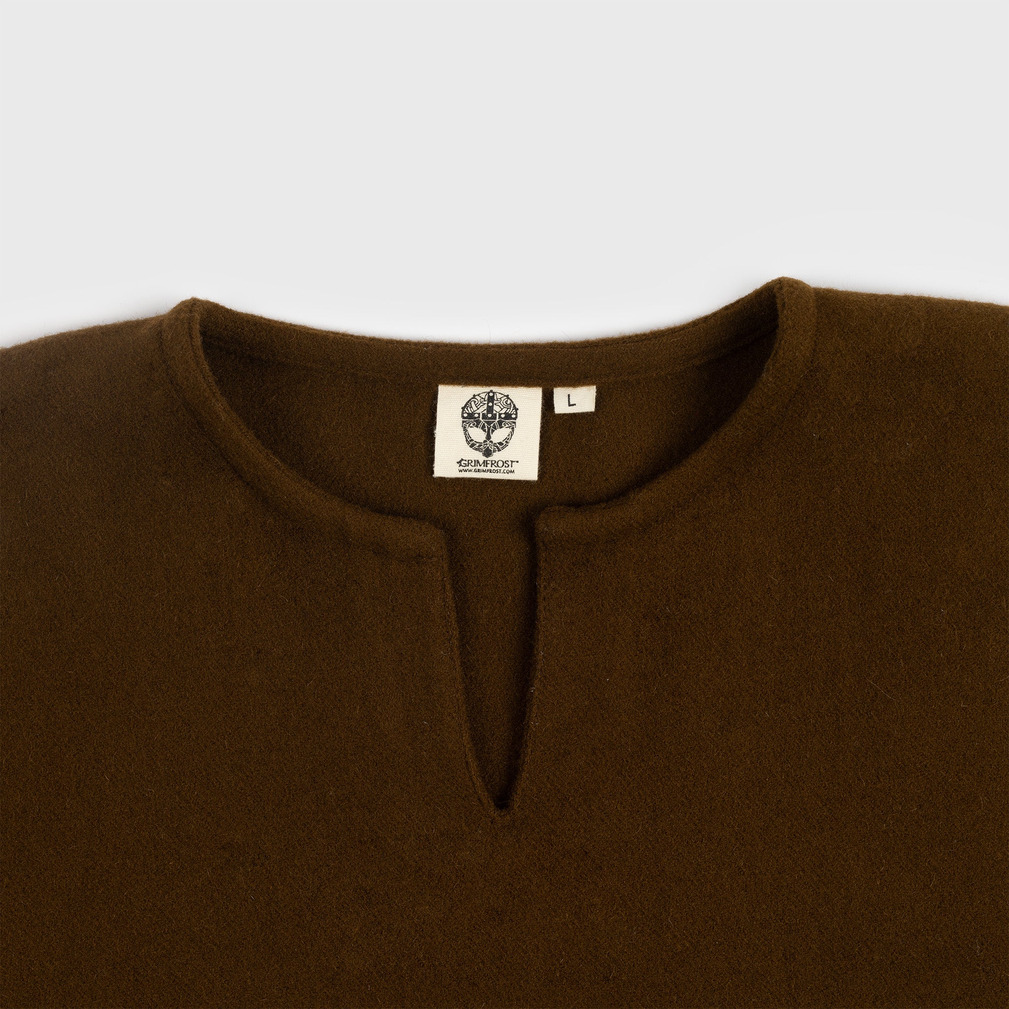Viking Wool Tunic, Moselund, Brown - Image 6