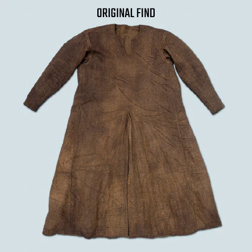 Viking Wool Tunic, Moselund, Brown - Image 8