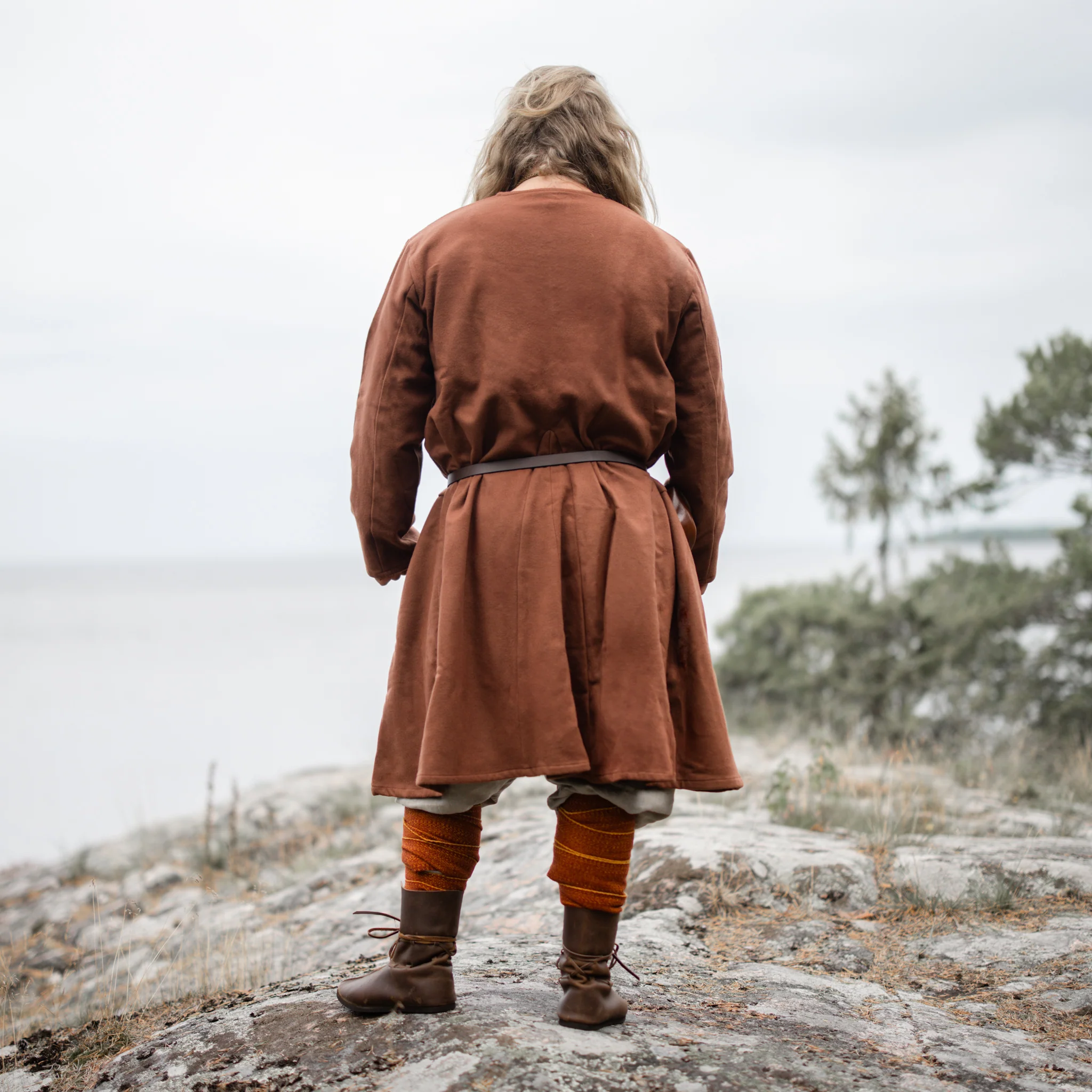 Viking Wool Tunic, Moselund, Rust - Image 3