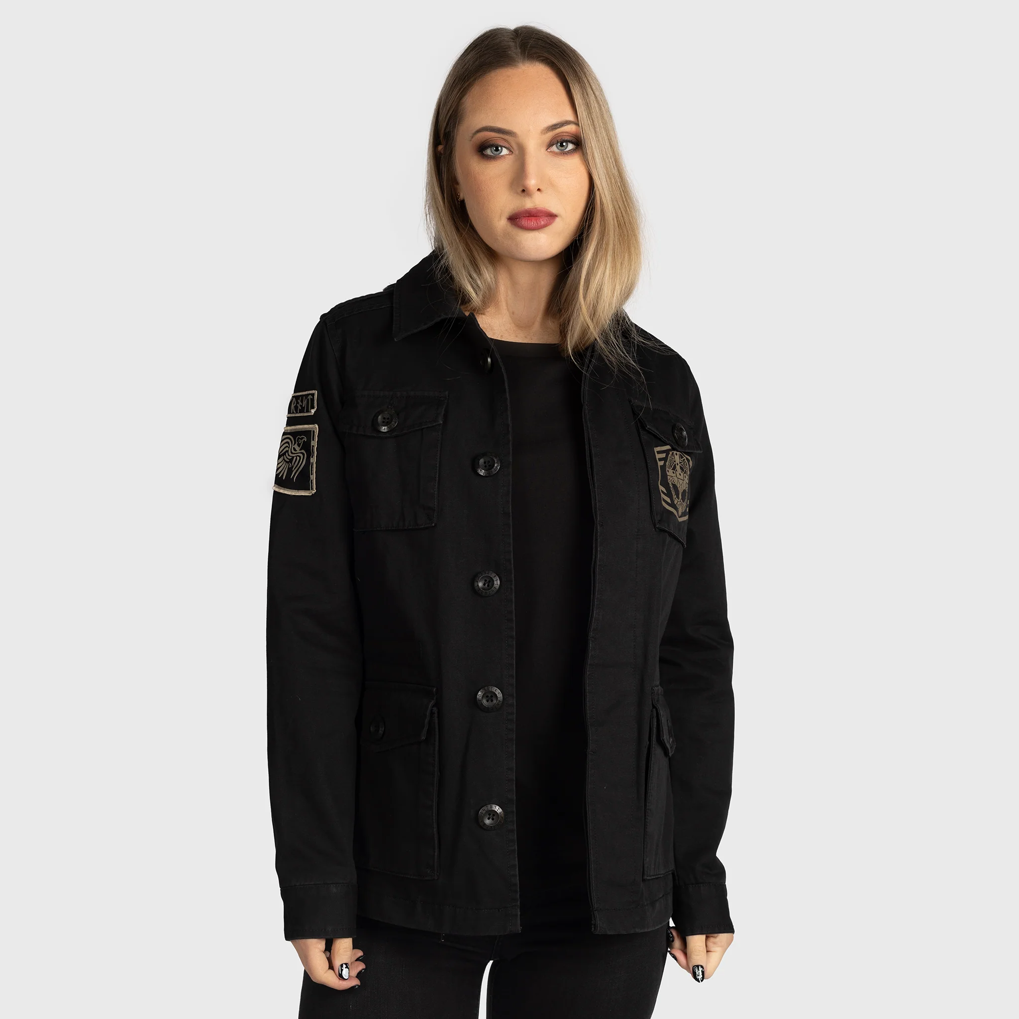 Women's Grimfrost's Field Jacket, Black - Image 3