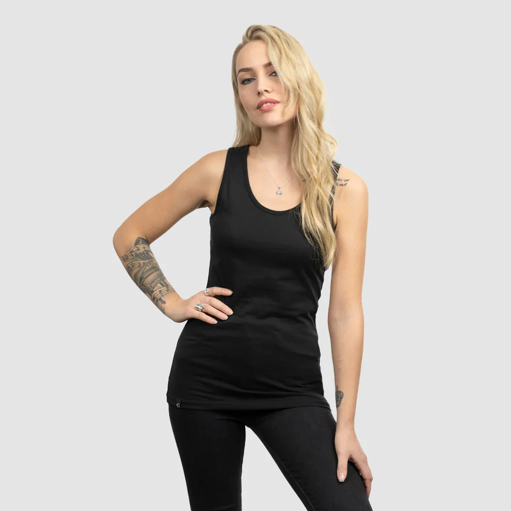 Women's Premium Tank Top, Grimfrost, Black