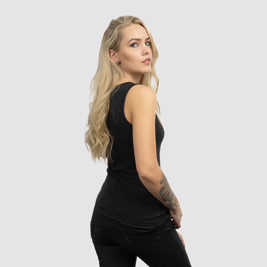 Women's Premium Tank Top, Grimfrost, Black - Image 2