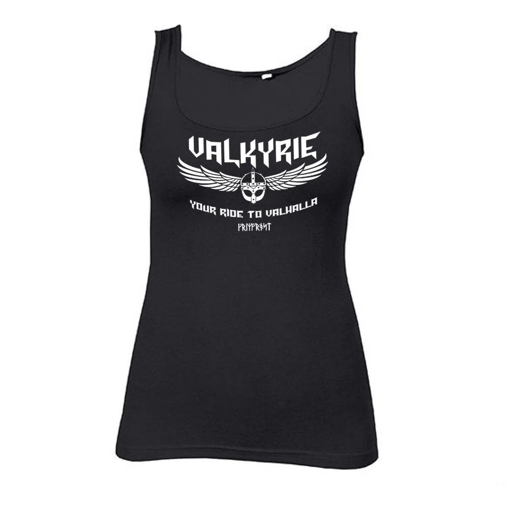 Women's Premium Tank Top, Valkyrie, Black - Image 4