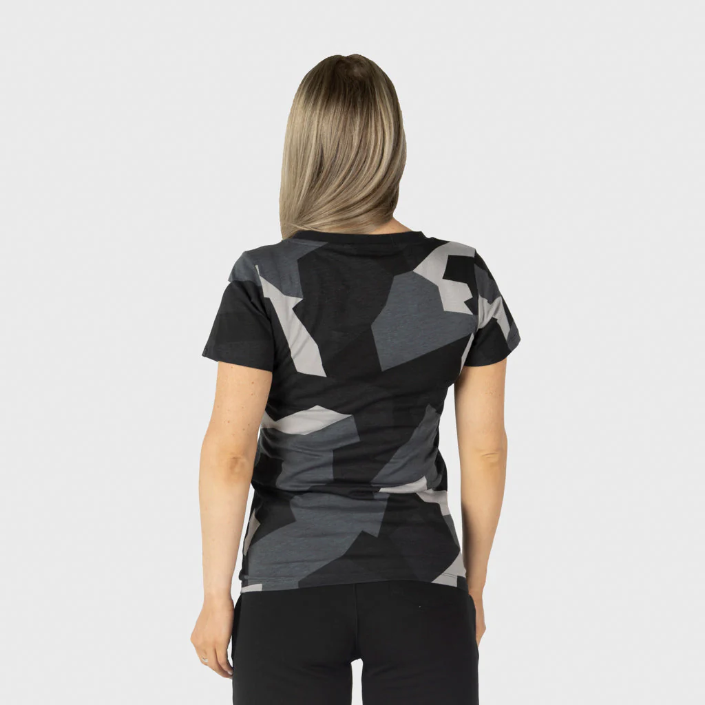 Women's Premium T-shirt, Grimfrost, M90 Grey Camo - Image 2