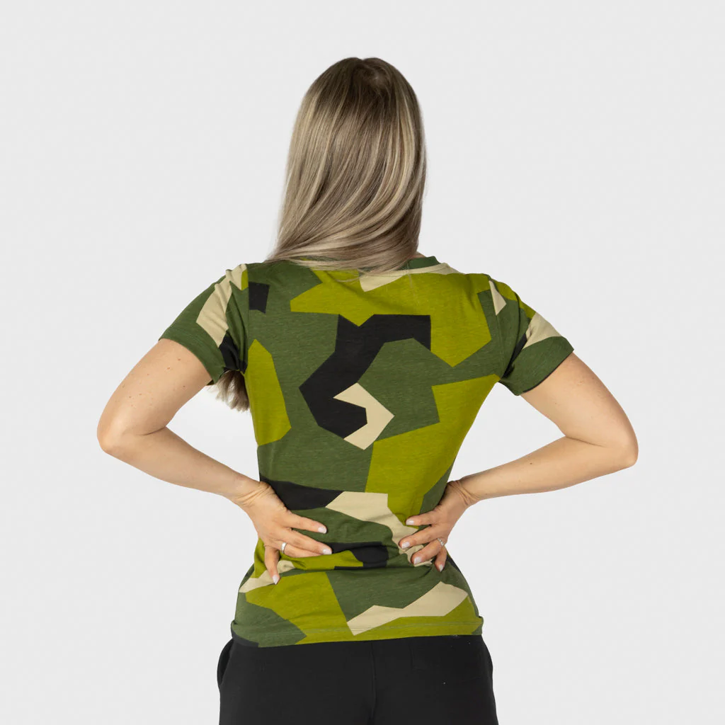 Women's Premium T-shirt, Shieldmaiden, M90 Green Camo - Image 2