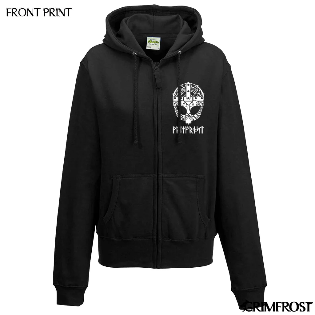 Women's Premium Zip Hoodie, Grimfrost Clan, Black - Image 5