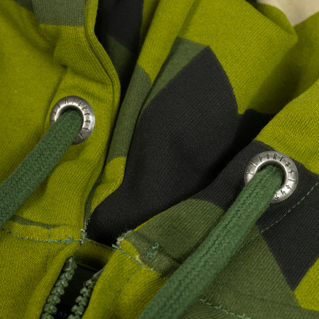 Women's Premium Zip Hoodie, Shieldmaiden, M90 Green Camo - Image 3