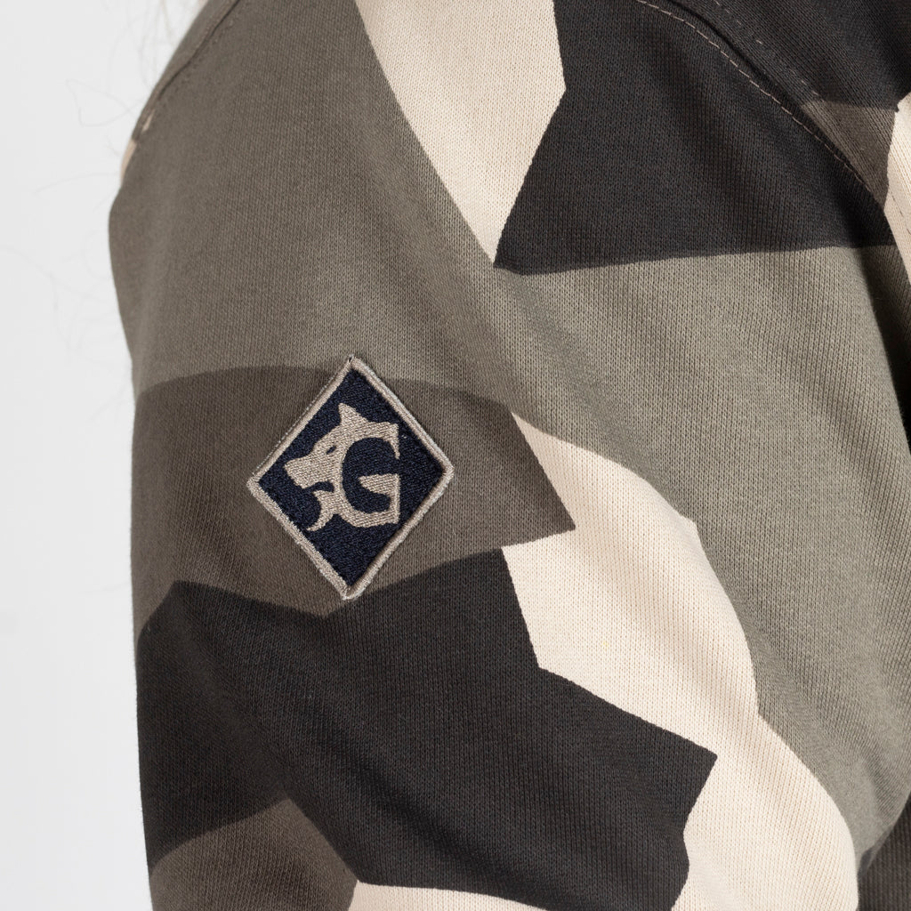 Women's Premium Zip Hoodie, Valkyrie, M90 Brown Camo - Image 5