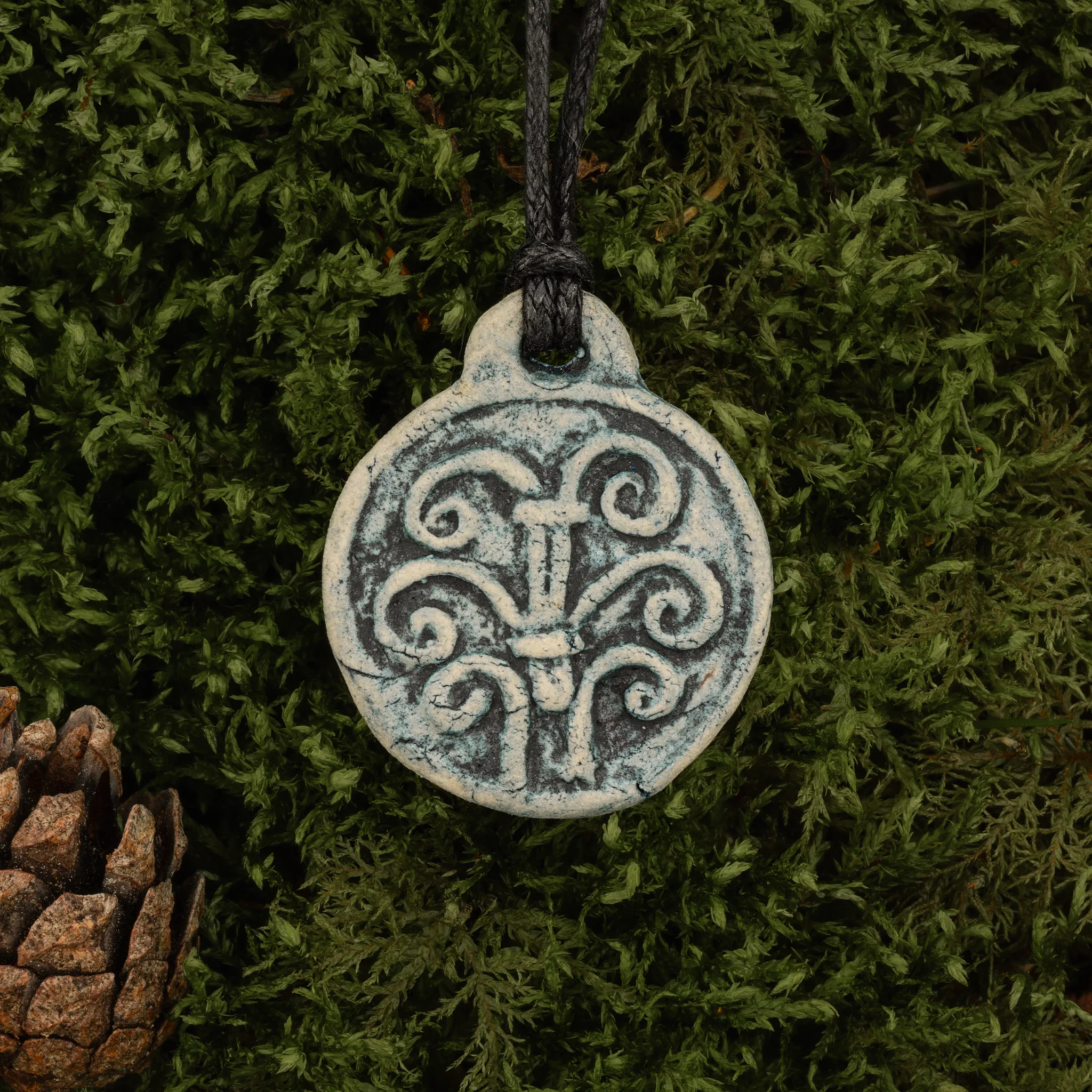 Yggdrasil Ceramic Pendant - Image 2
